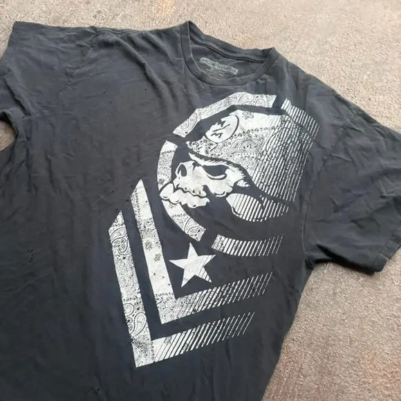 Y2K Metal Mulisha Vintage Skull tee - Picture 2 of 5